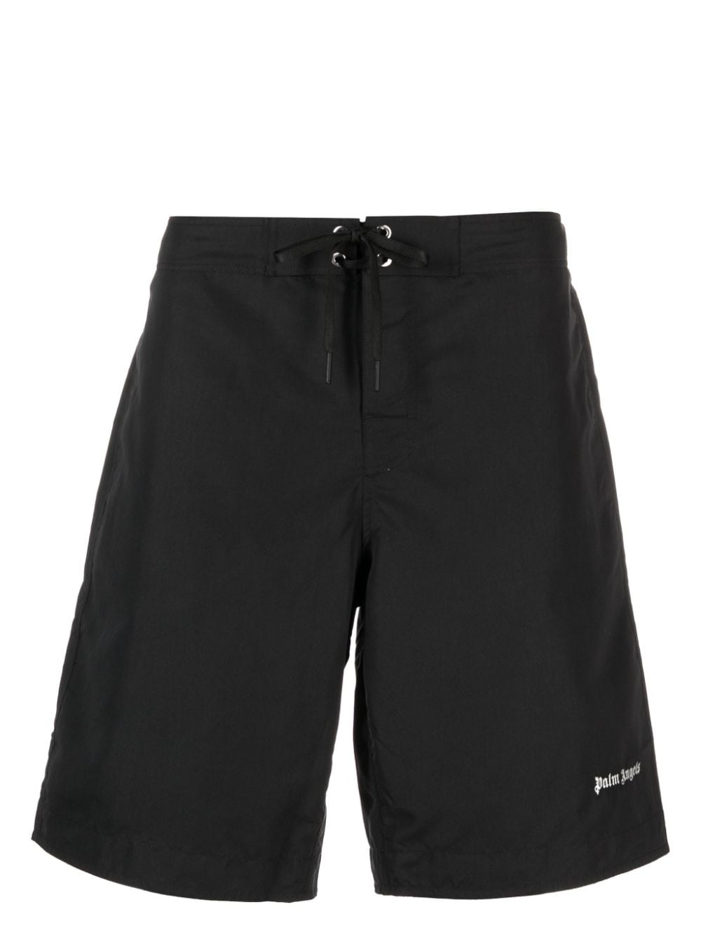 Palm Angels Logo-embroidered Surf Shorts In Black