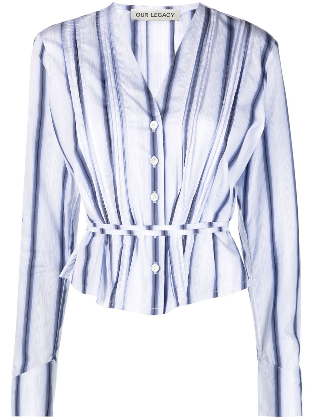 OUR LEGACY Gestreepte blouse Blauw