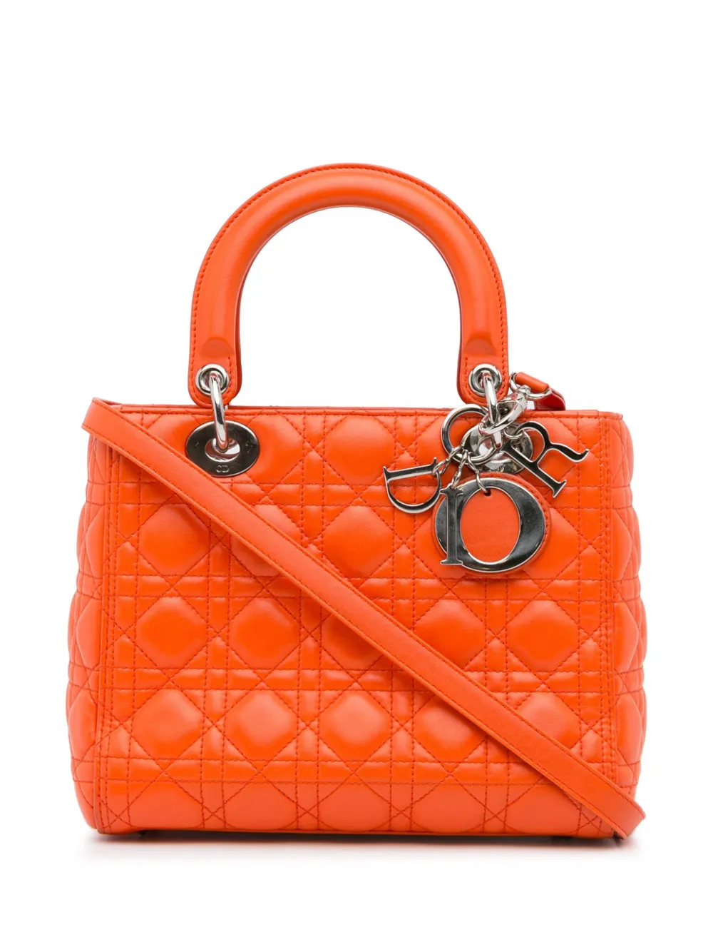 Christian Dior 2014 preowned Cannage Medium Lady Dior twoway Bag