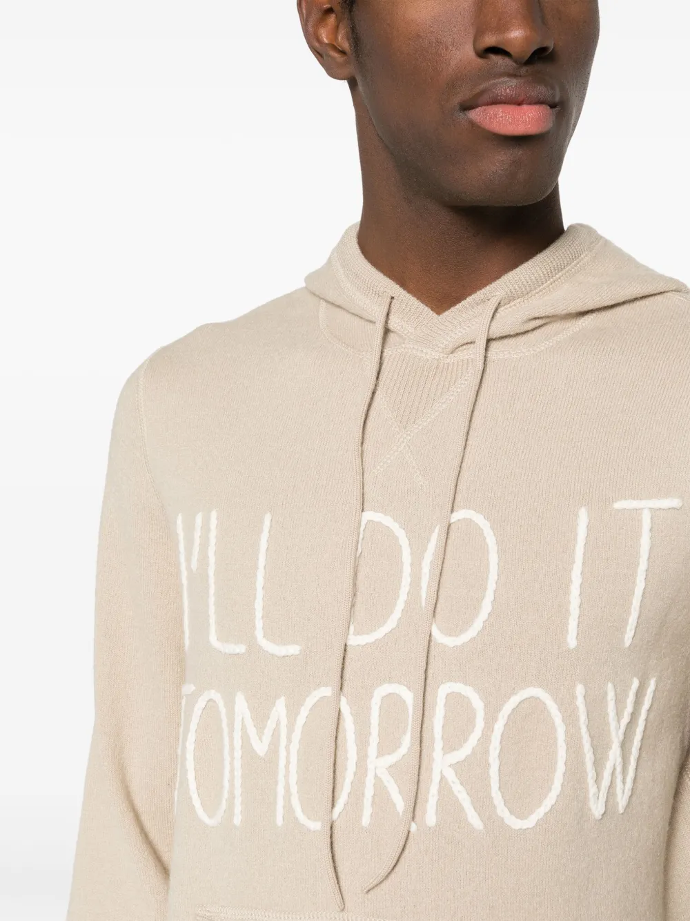 MC2 Saint Barth Hoodie met tekst Beige