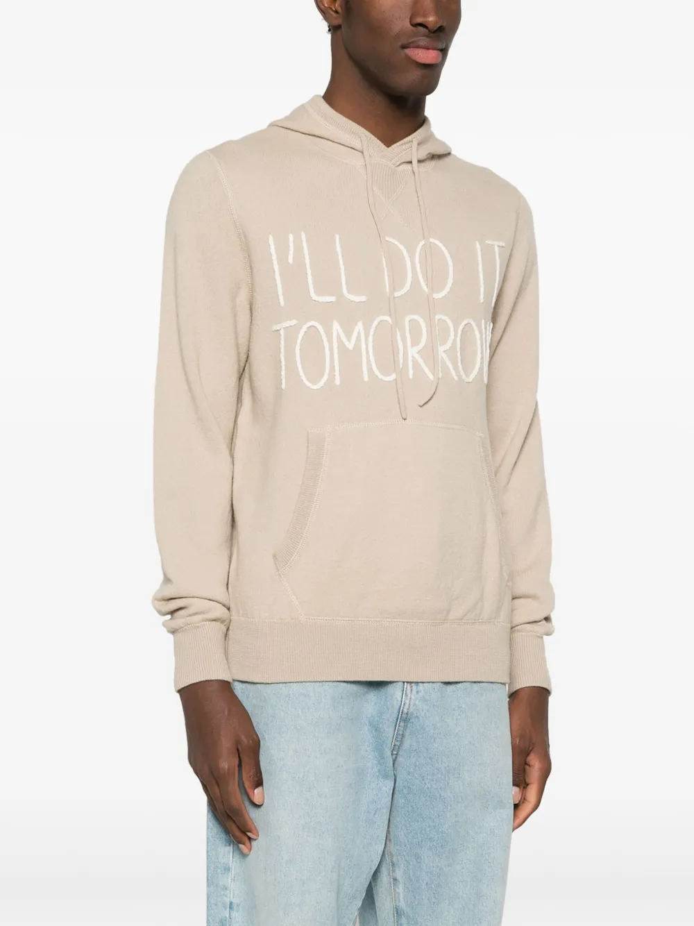 MC2 Saint Barth Hoodie met tekst Beige