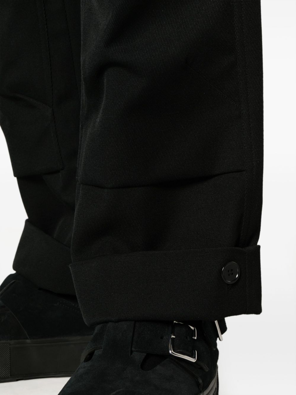 Shop Simone Rocha Workwear Straight-leg Trousers In Black