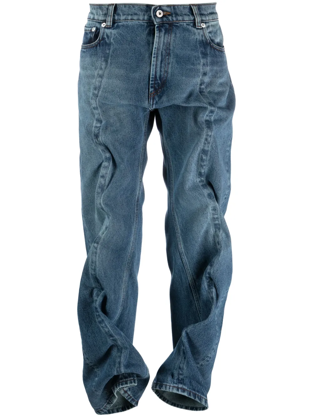 Y/project Wire Jeans In Blue