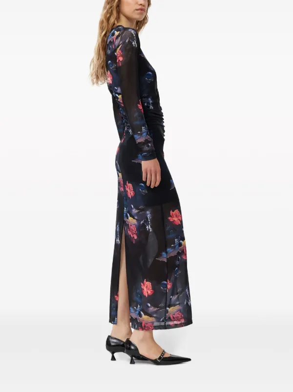 Ganni floral maxi dress sale