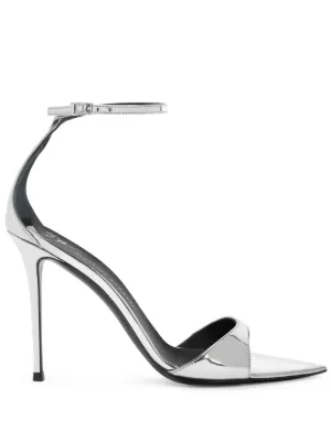 Giuseppe zanotti silver sandals new arrivals