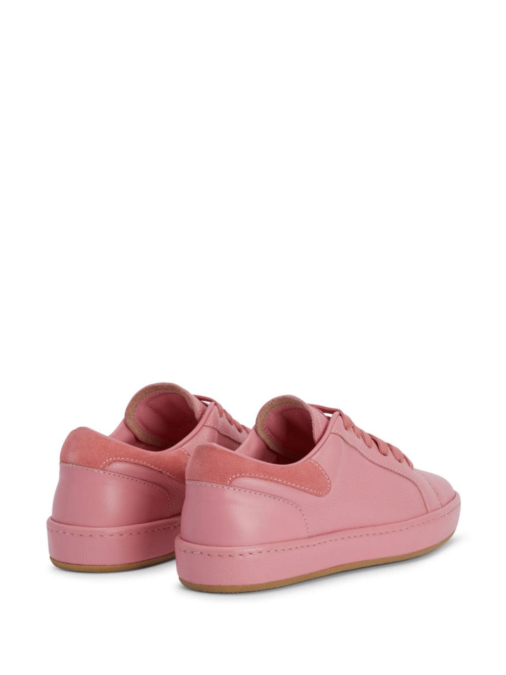 Shop Giuseppe Zanotti Gz-city Leather Sneakers In Pink