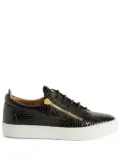 Giuseppe Zanotti Frankie patent-leather sneakers - Black