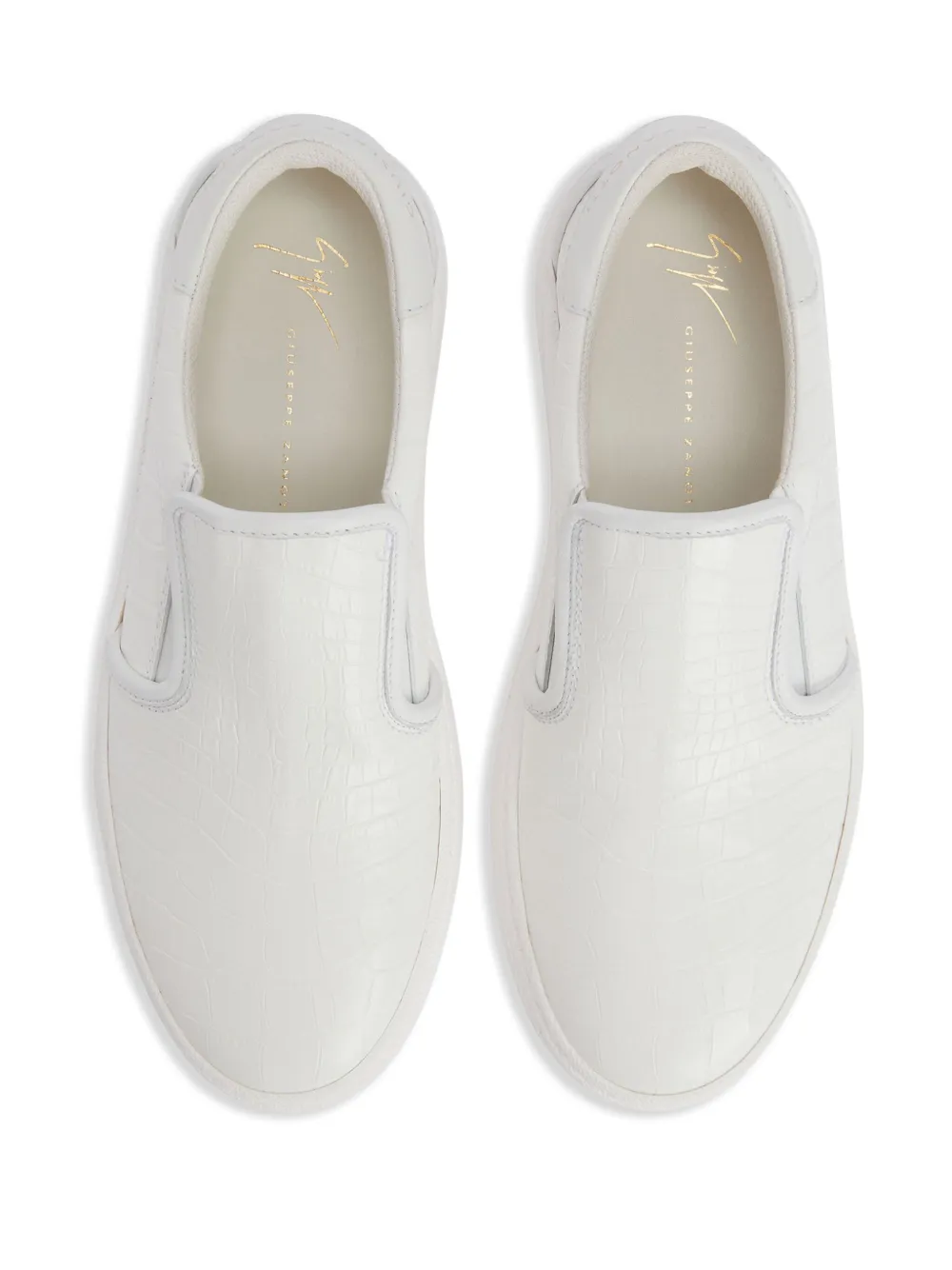 Giuseppe Zanotti Gz94 slip-on leather sneakers White