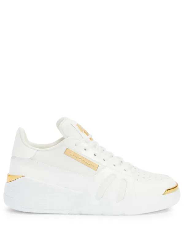 Giuseppe Zanotti Talon Panelled Leather Sneakers White FARFETCH IN
