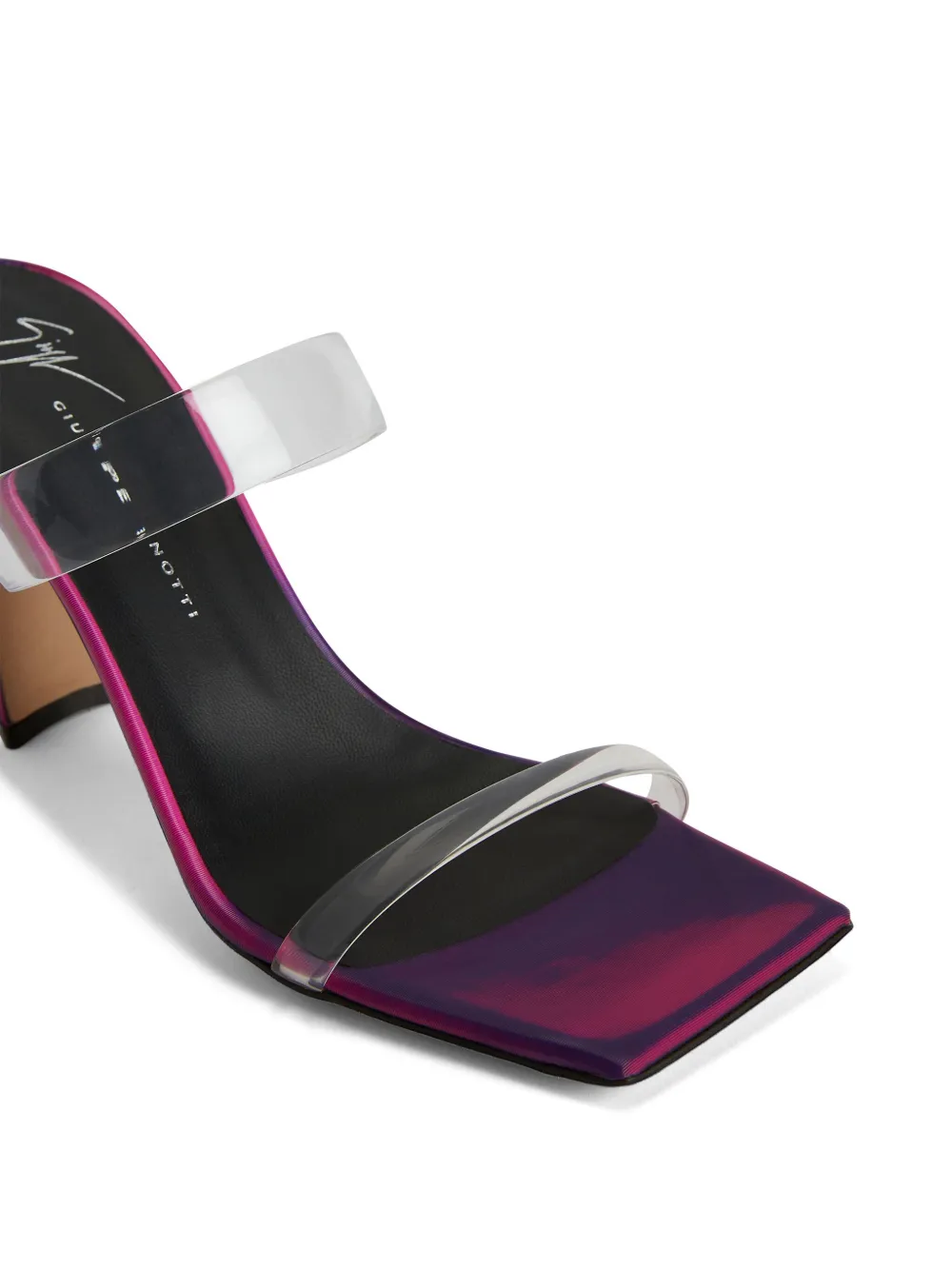 Giuseppe Zanotti Flaminia Plexi sandalen Roze