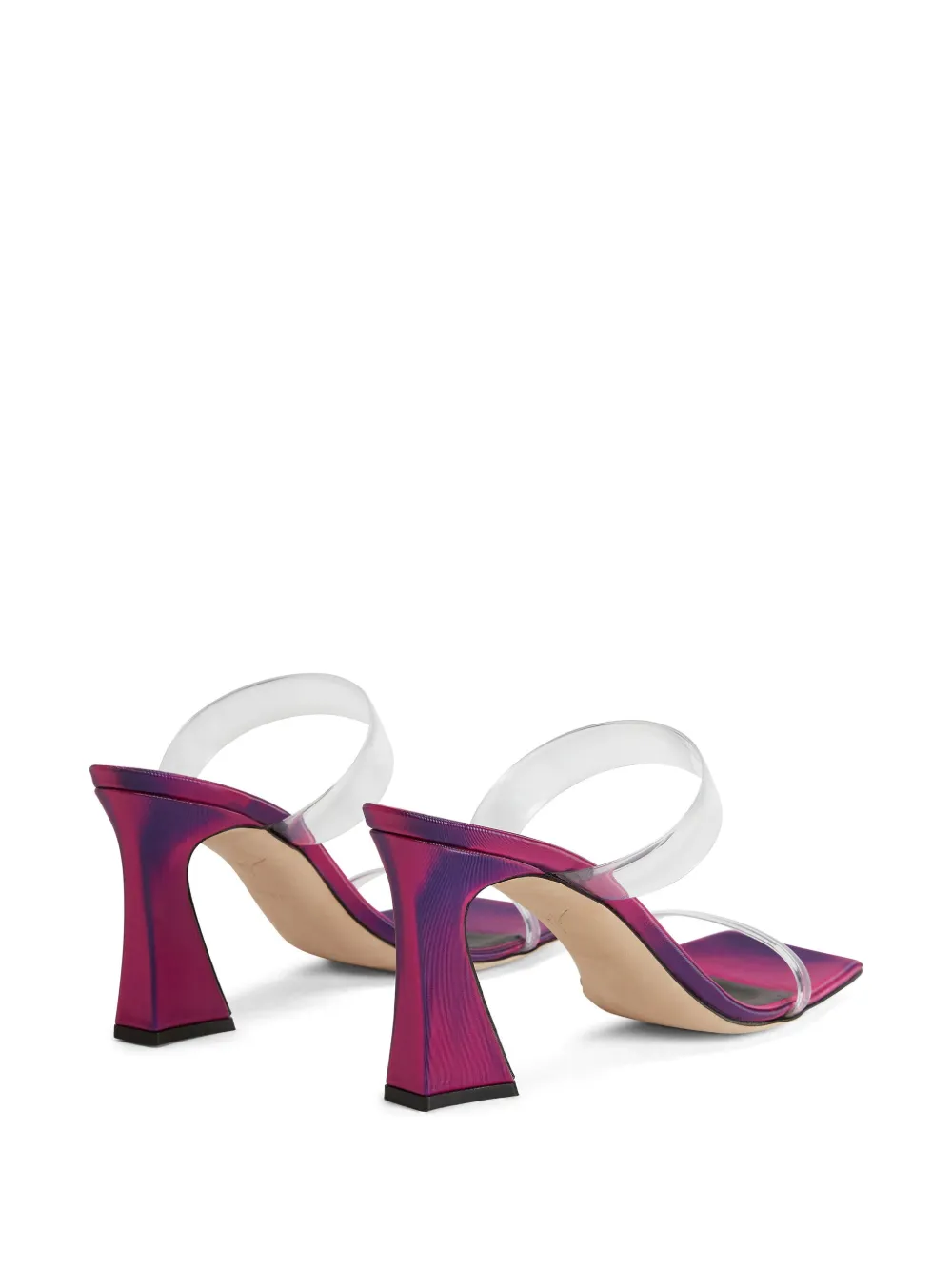 Giuseppe Zanotti Flaminia Plexi sandalen Roze
