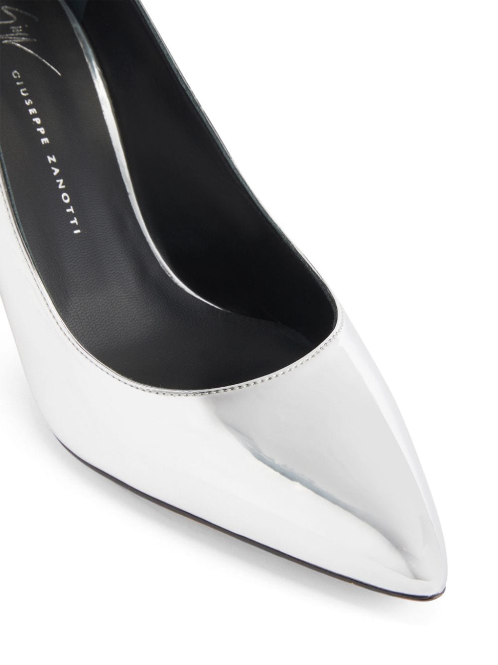 Shop Giuseppe Zanotti Femiy 70mm Mirror-effect Pumps In Silver