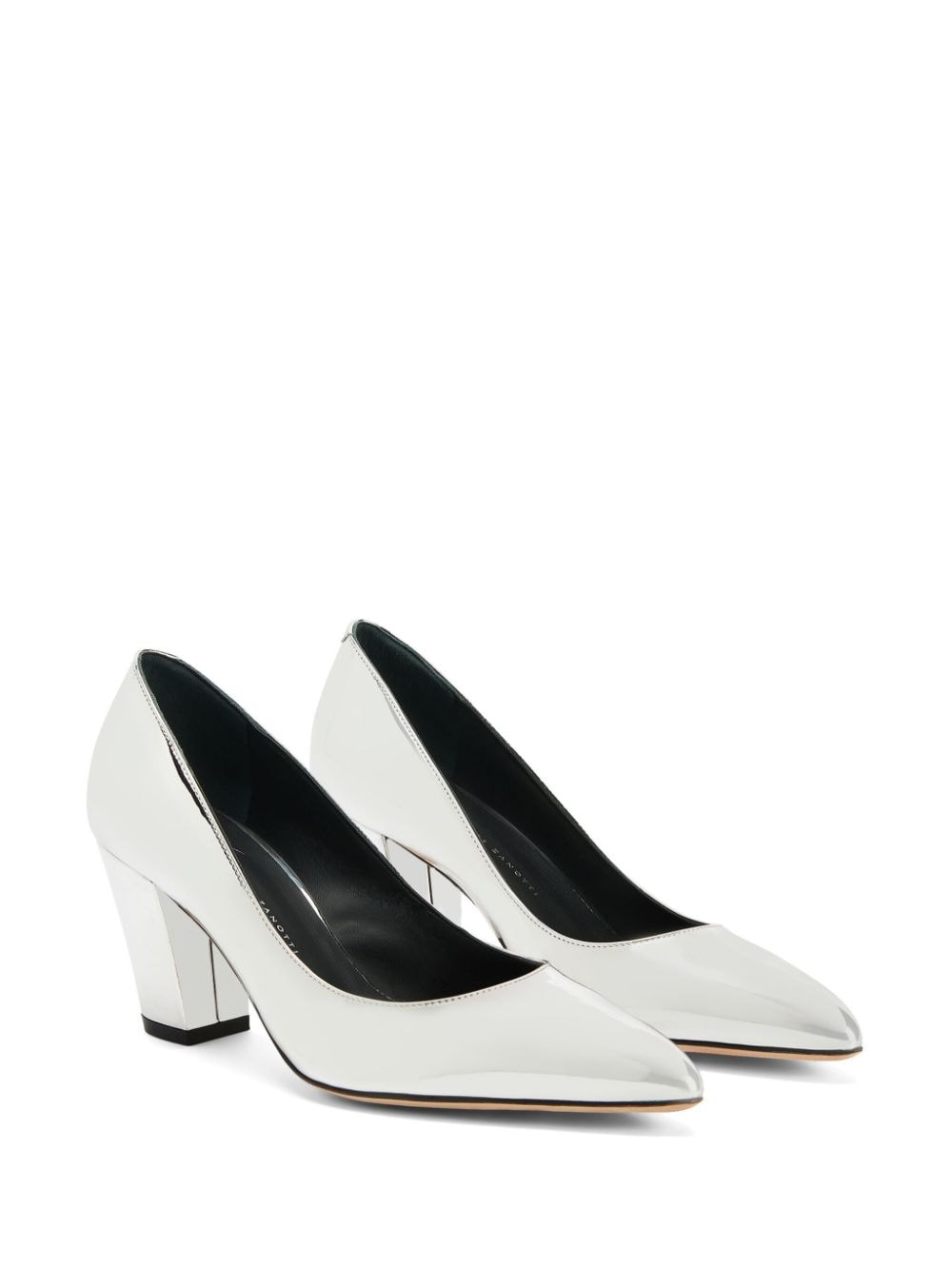 Shop Giuseppe Zanotti Femiy 70mm Mirror-effect Pumps In Silver