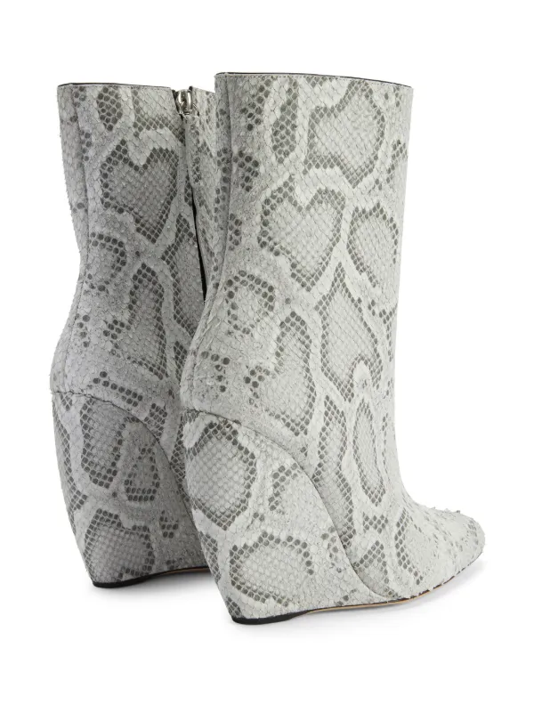 Averie wedge 2025 snake boots