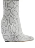 Giuseppe Zanotti Ginnyfer wedge leather boots - Grey