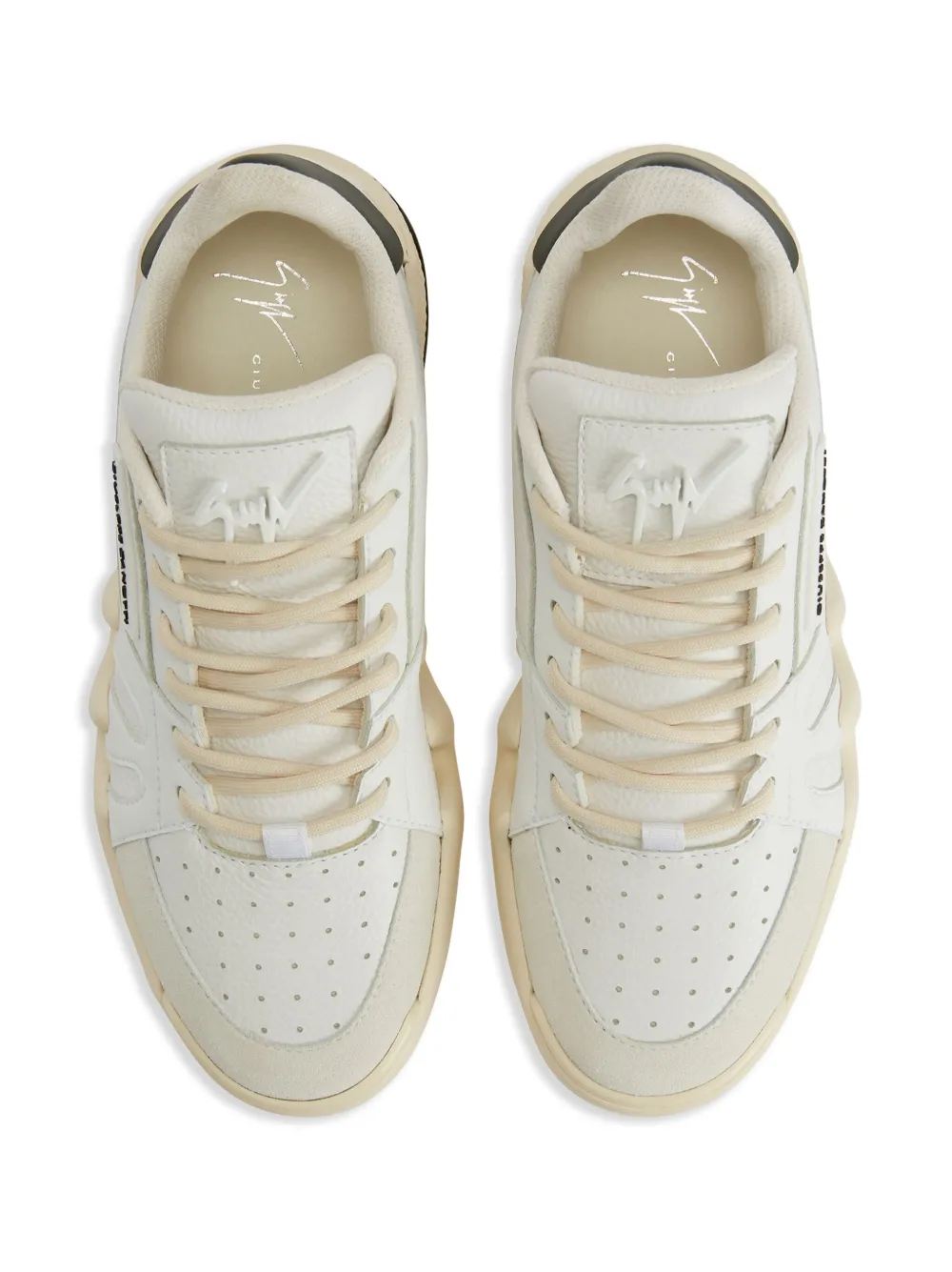 Giuseppe Zanotti Talon leren sneakers Wit