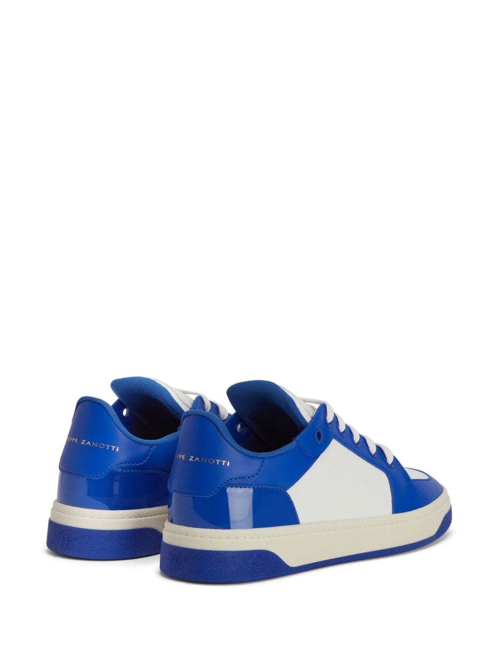 Shop Giuseppe Zanotti Gz94 Colour-block Leather Sneakers In White