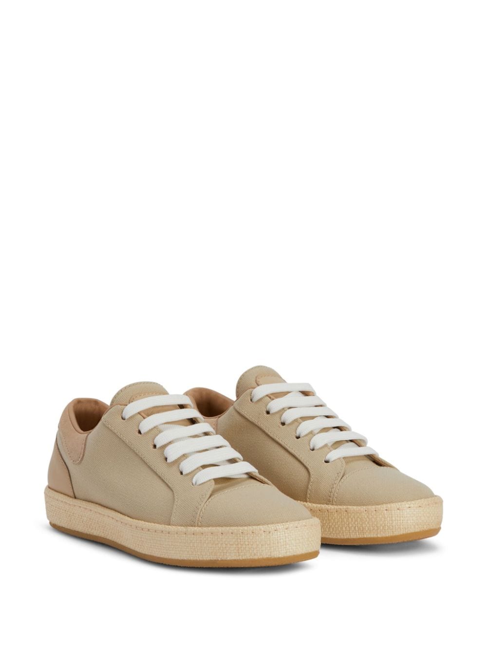 Shop Giuseppe Zanotti Gz City Canvas Sneakers In Neutrals