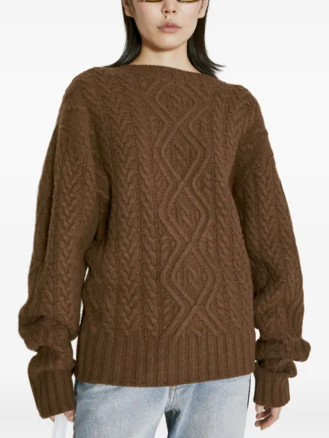 Martine Rose cable-knit wool sweat