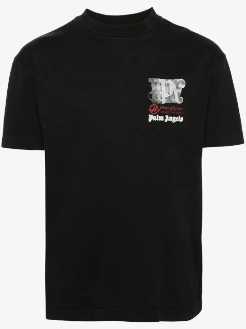 Palm Angels x Haas racing-print cotton T-shirt