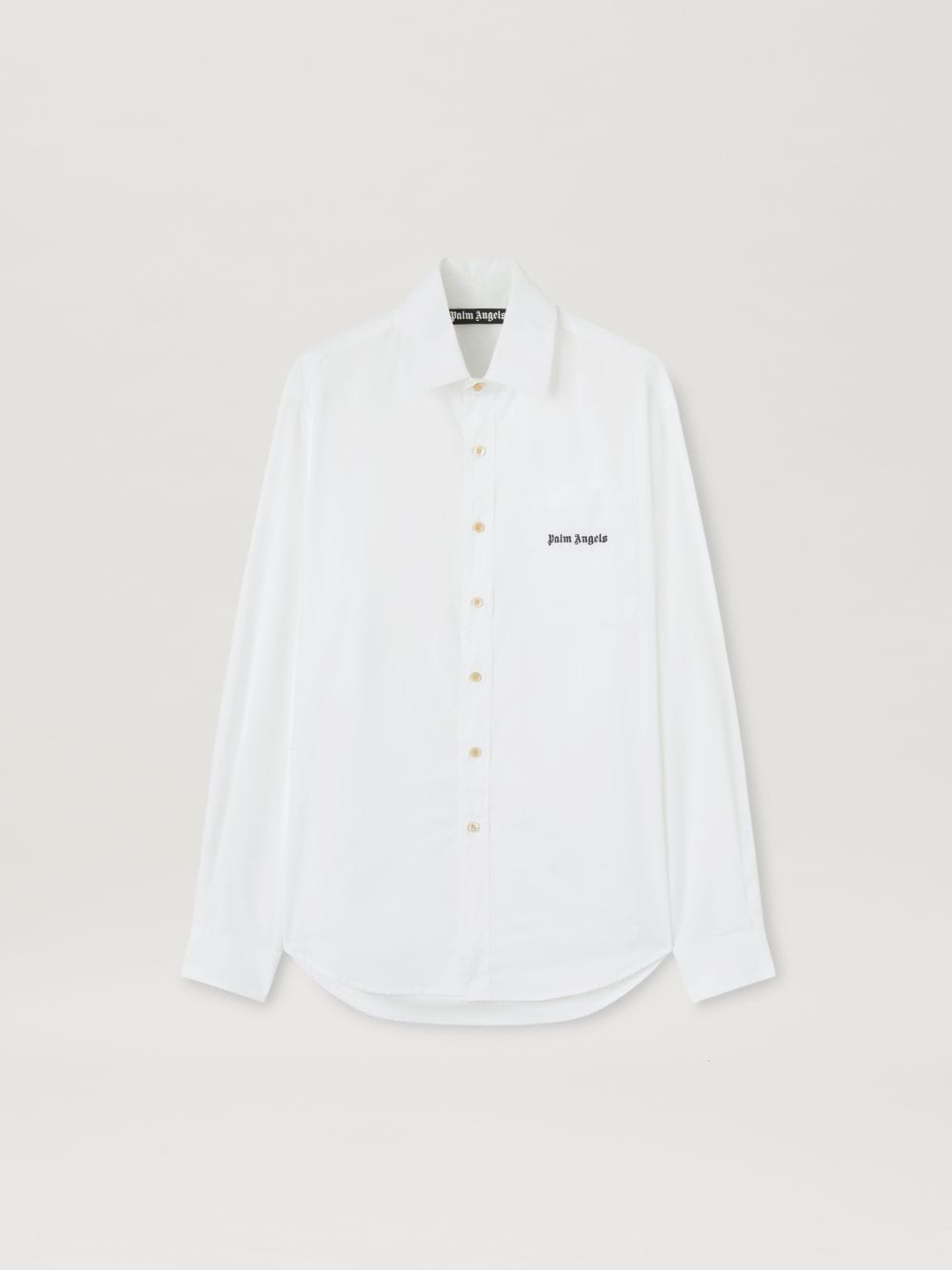 Palm Angels Logo Shirt In White