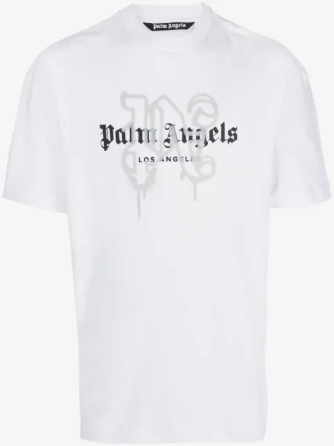 Palm Angels T-shirt met monogramprint