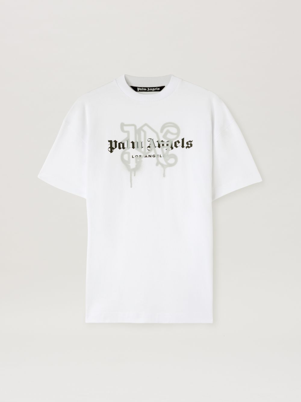 Palm Angels Monogram Spray City T-shirt Los Angels In White