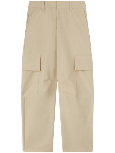 Palm Angels carrot-cut cotton trousers