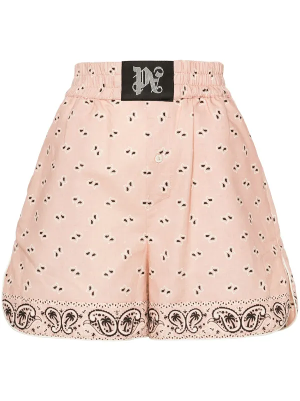 Palm Angels ペイズリー ショートパンツ | ピンク | FARFETCH JP
