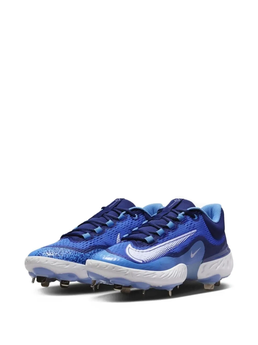 Nike Alpha Huarache Elite 4 Low "Hyper Royal/White" cleats | Low-Tops | Image 2