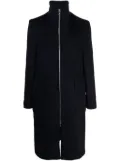 Officine Generale zip-up virgin wool coat - Blue