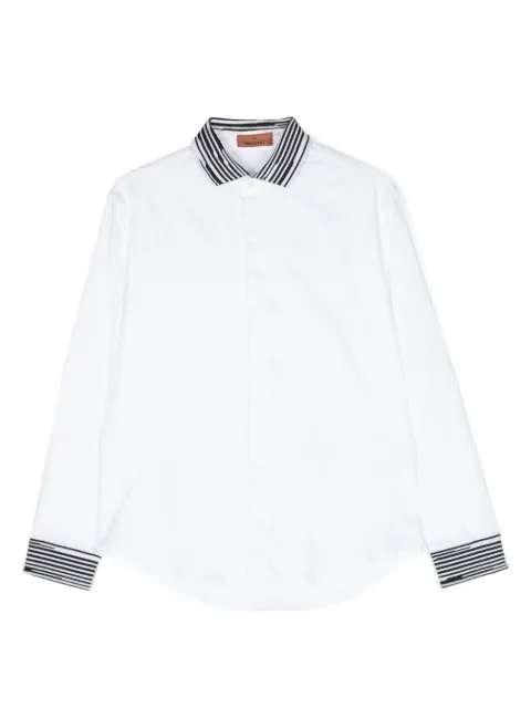 Missoni Kids stripe-detailing cotton shirt 