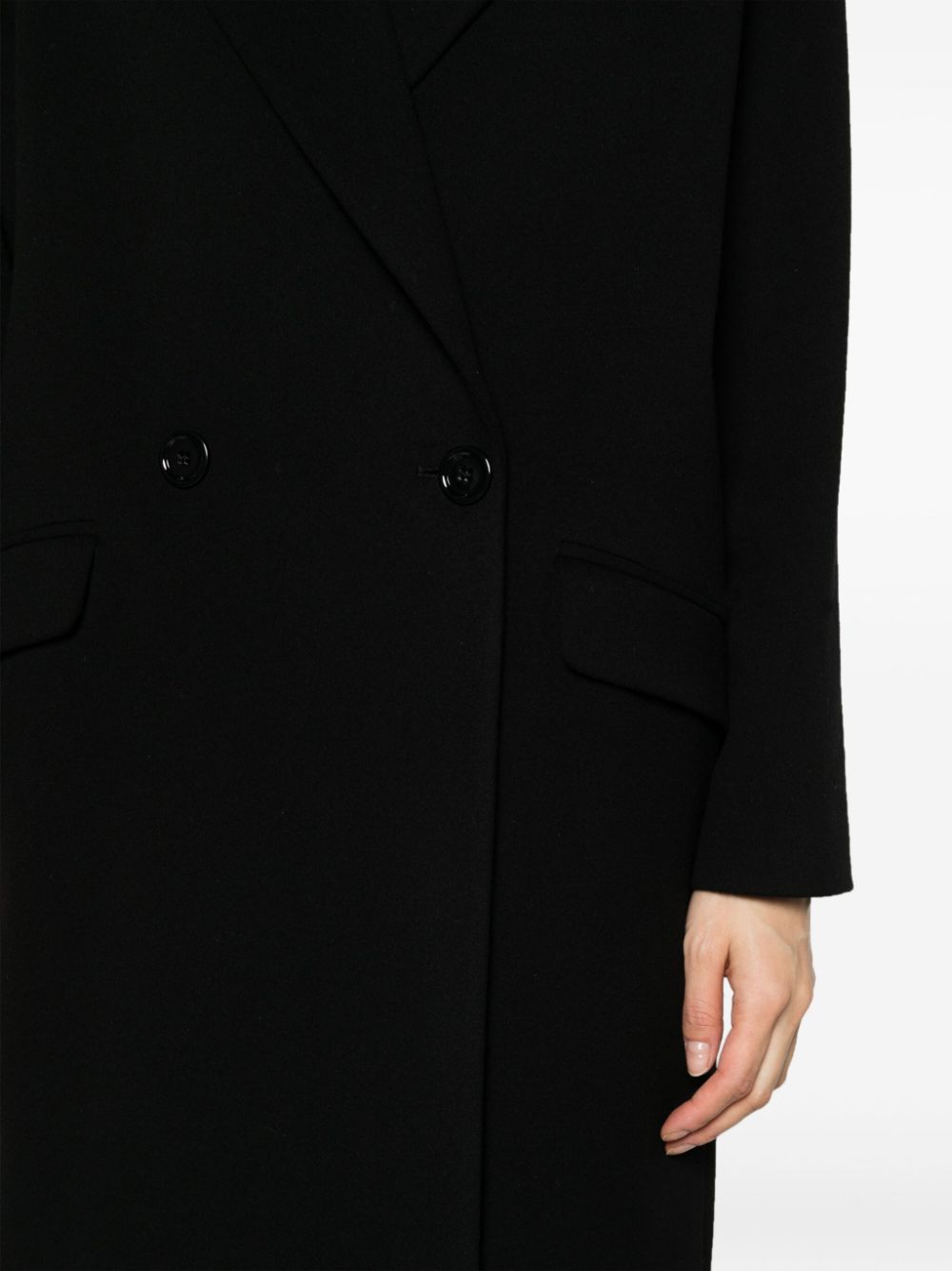 Tagliatore double-breasted wool-cashmere coat Women