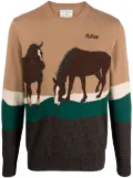 MC2 Saint Barth Donegal Riding crew neck jumper - Brown