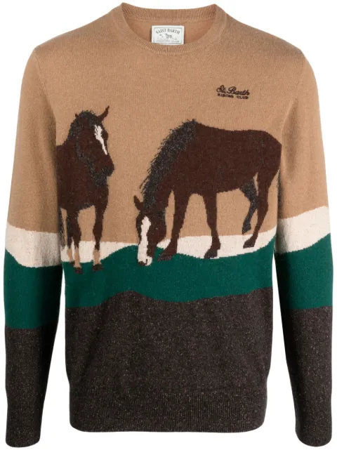 MC2 Saint Barth Donegal Riding crew neck jumper 