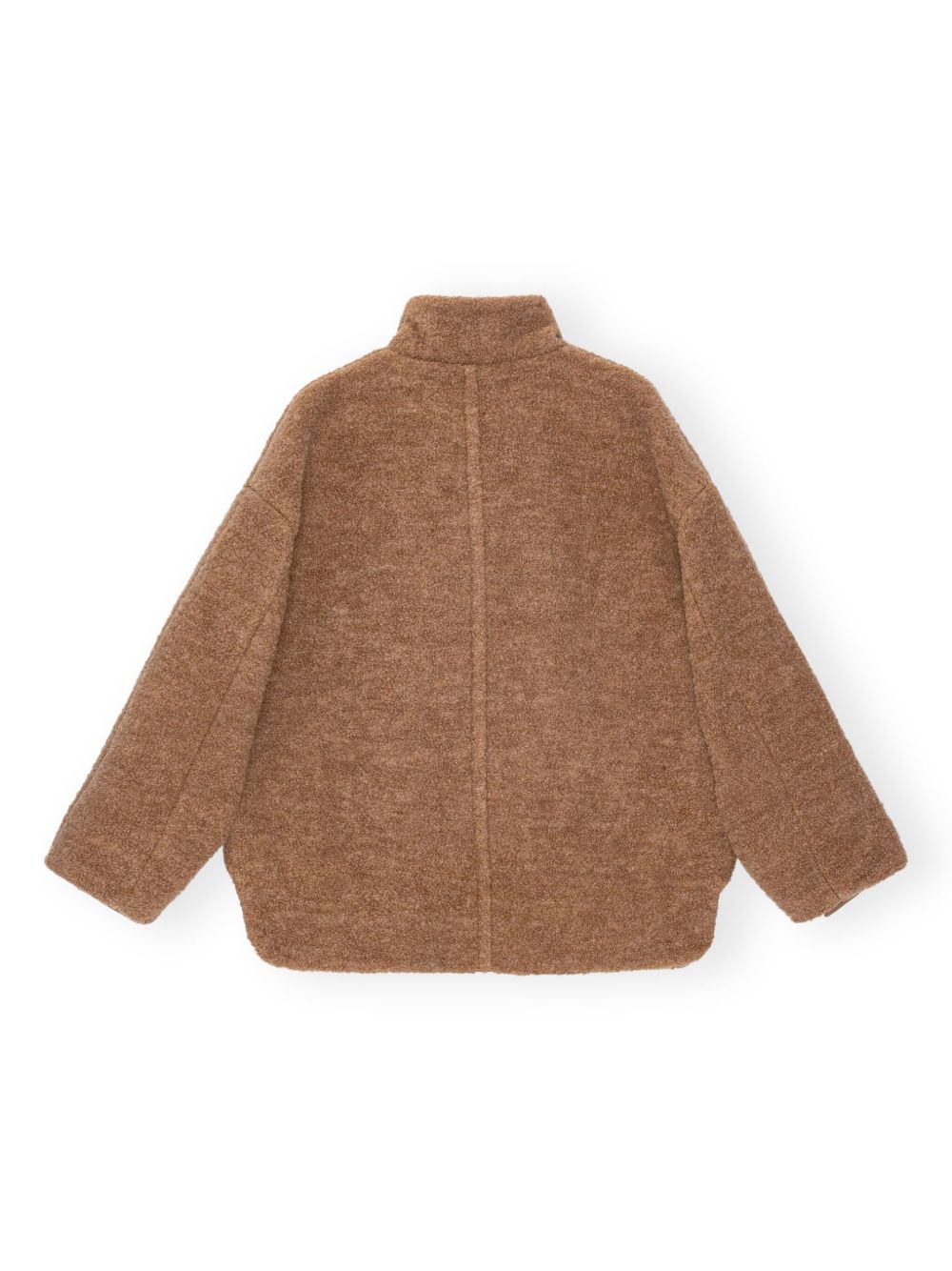 Ganni boucle wool oversized on sale coat