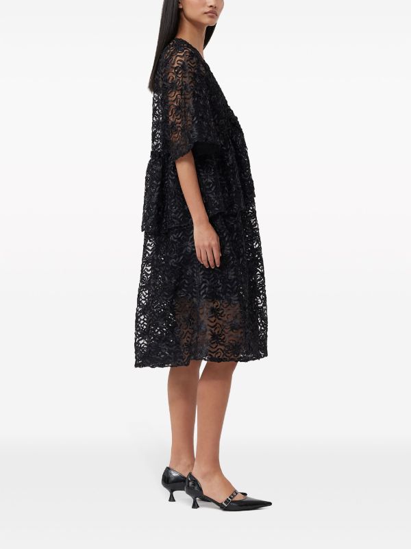 Ganni yoko lace clearance dress