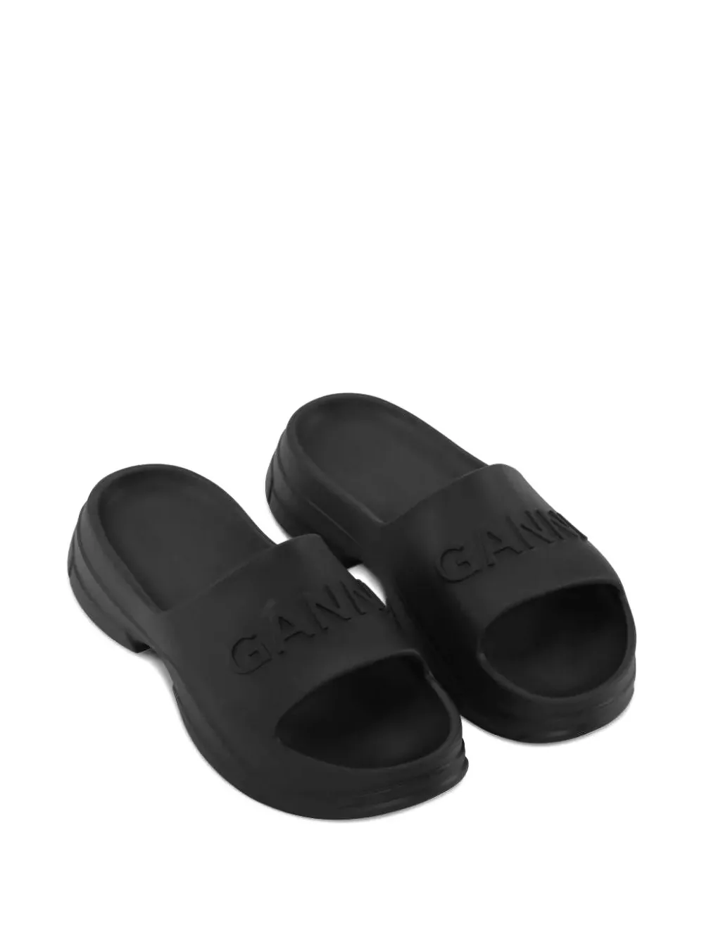 GANNI logo-embossed chunky slides | Image 2