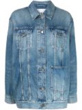 GANNI organic-cotton blend denim jacket - Blue