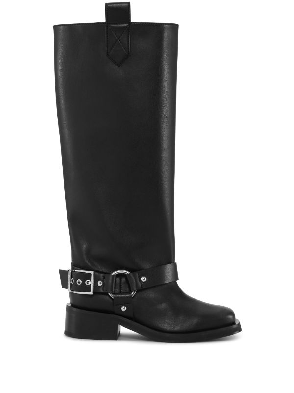 Square toe mid deals calf boots