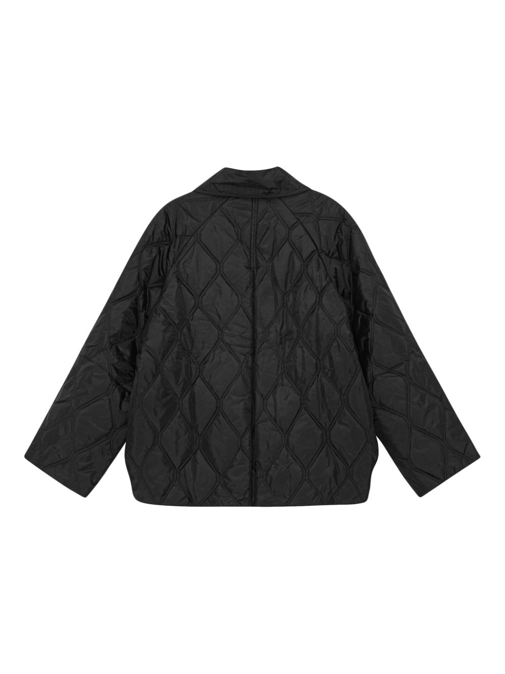 GANNI ripstop-texture quilted jacket Women