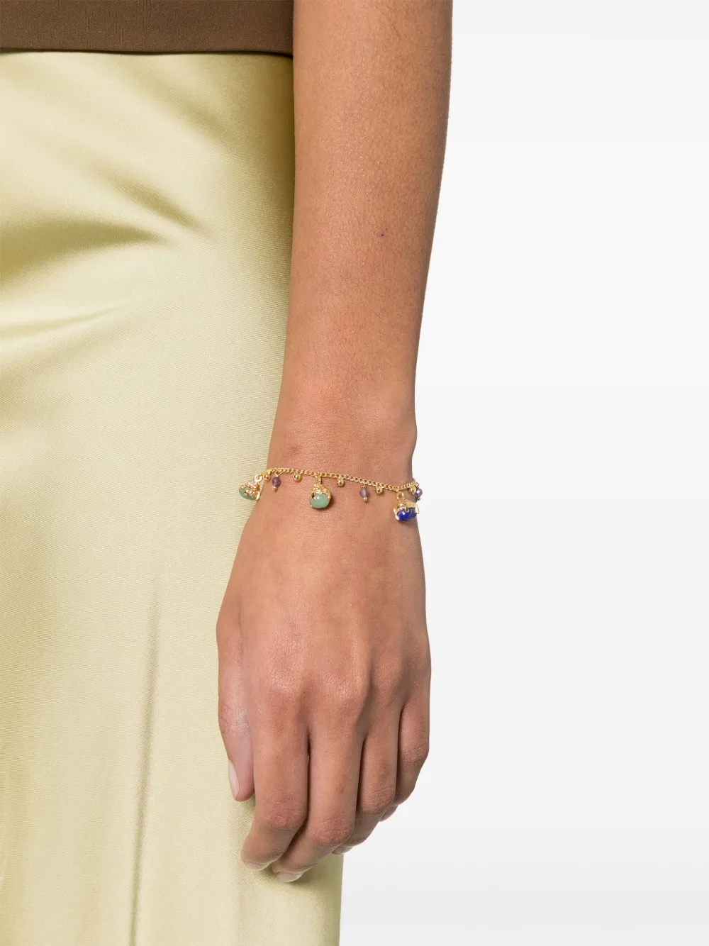Gas Bijoux Armband met edelsteen detail - Goud