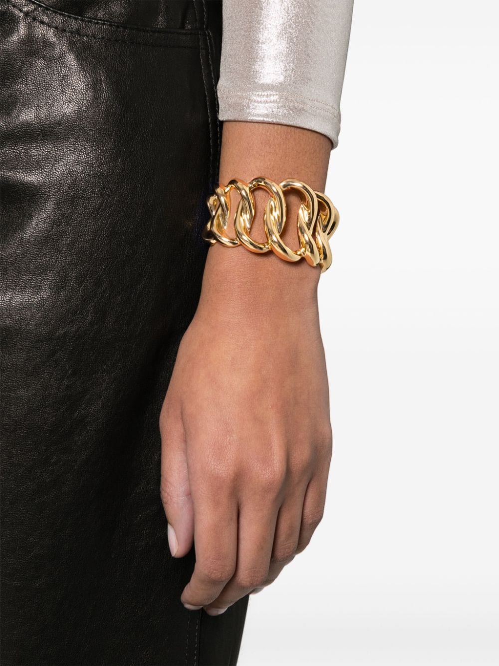 Gas Bijoux Bronx schakelarmband - Goud