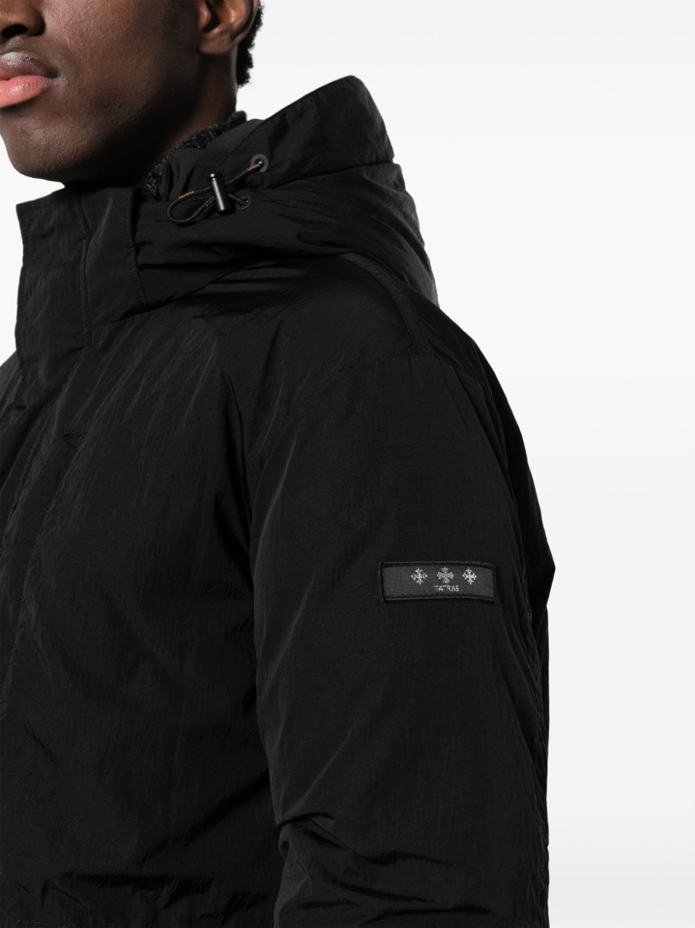 Shop Tatras Rengo Logo-patch Puffer Coat In Black