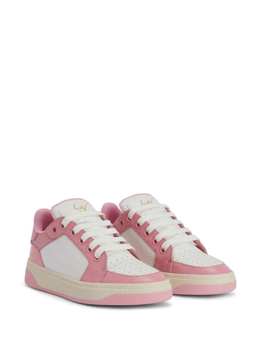Shop Giuseppe Zanotti Gz94 Panelled Sneakers In Pink