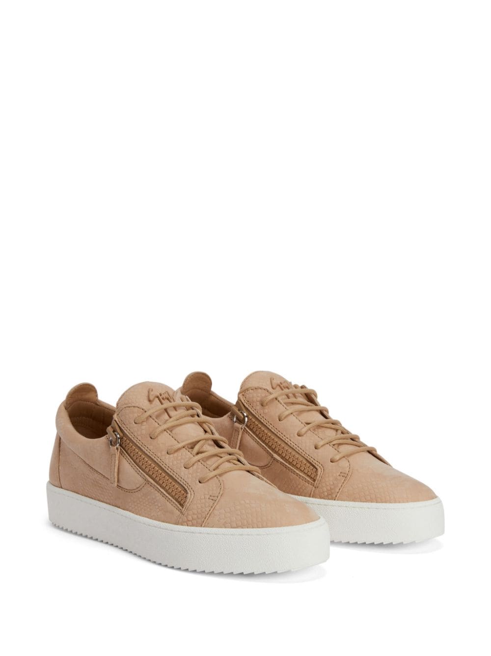 Giuseppe Zanotti Frankie leren sneakers - Beige