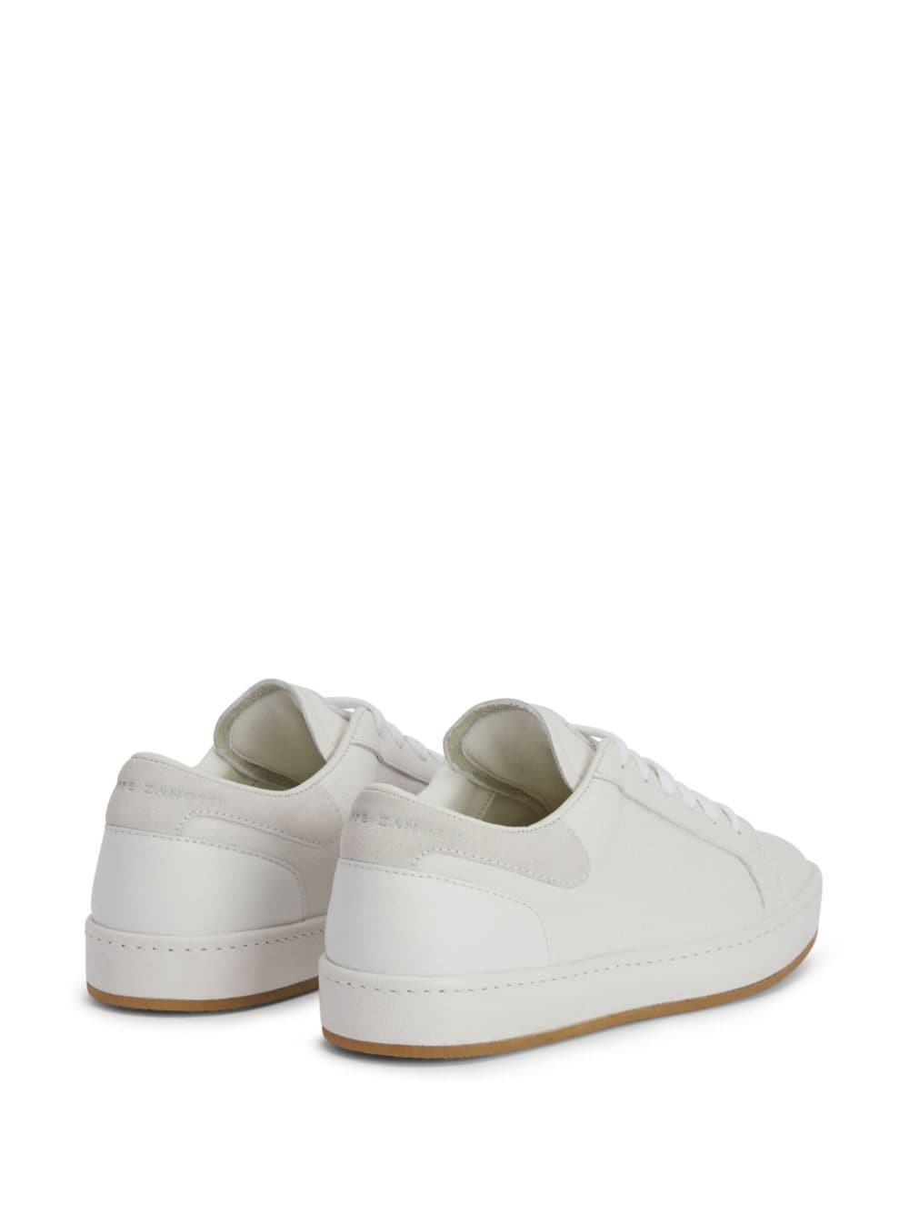 Shop Giuseppe Zanotti Gz City Leather Sneakers In White
