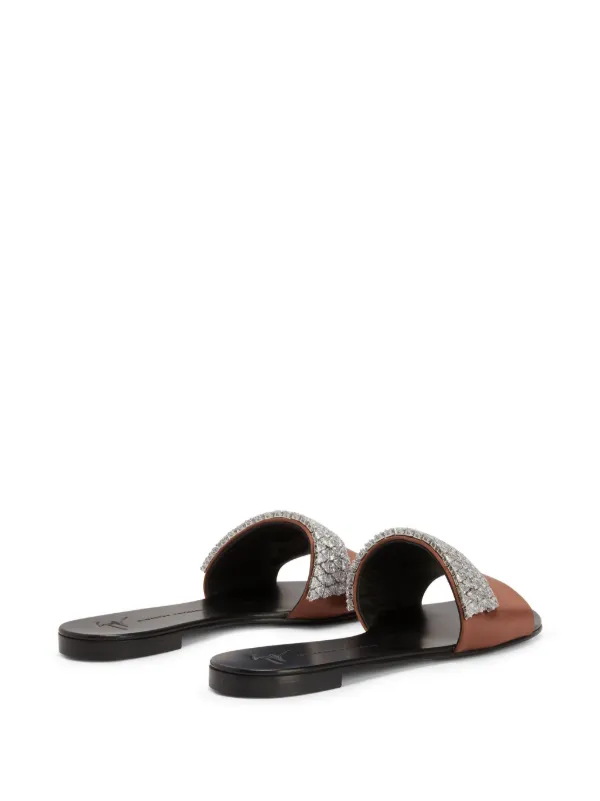 Giuseppe Zanotti Tesy ラインストーン サンダル | ブラウン | FARFETCH JP