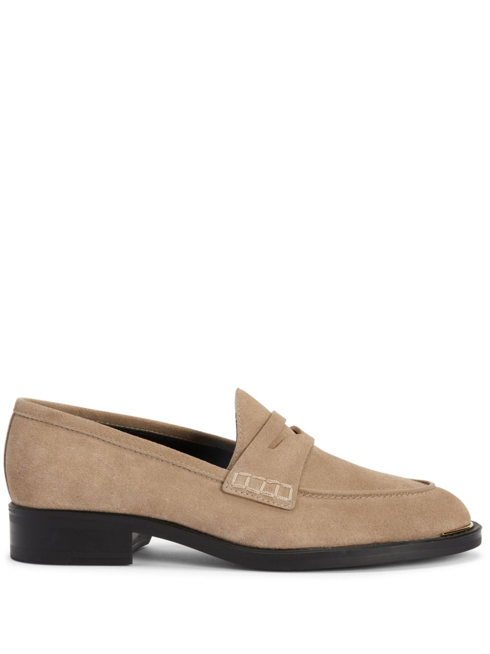 Giuseppe Zanotti Faridha Suede Loafers In Neutrals