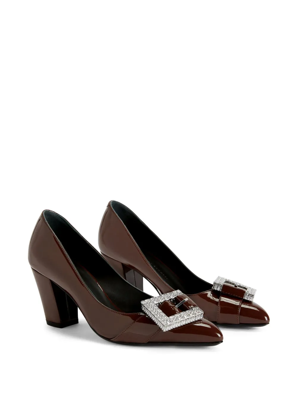 Giuseppe Zanotti buckle-detail leather pumps Black